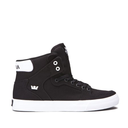 Supra Vaider Mens High Tops Shoes Black UK 10IDR